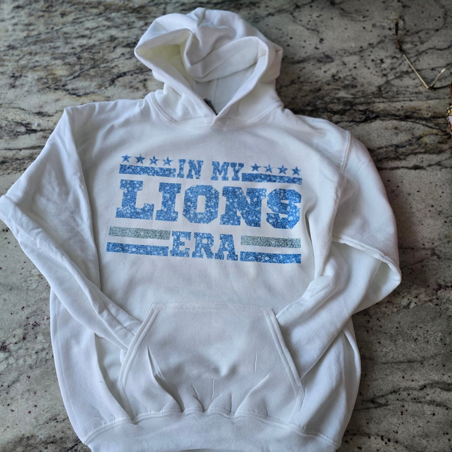 In my LIONS ERA FOOTBALL SWEATSHIRT