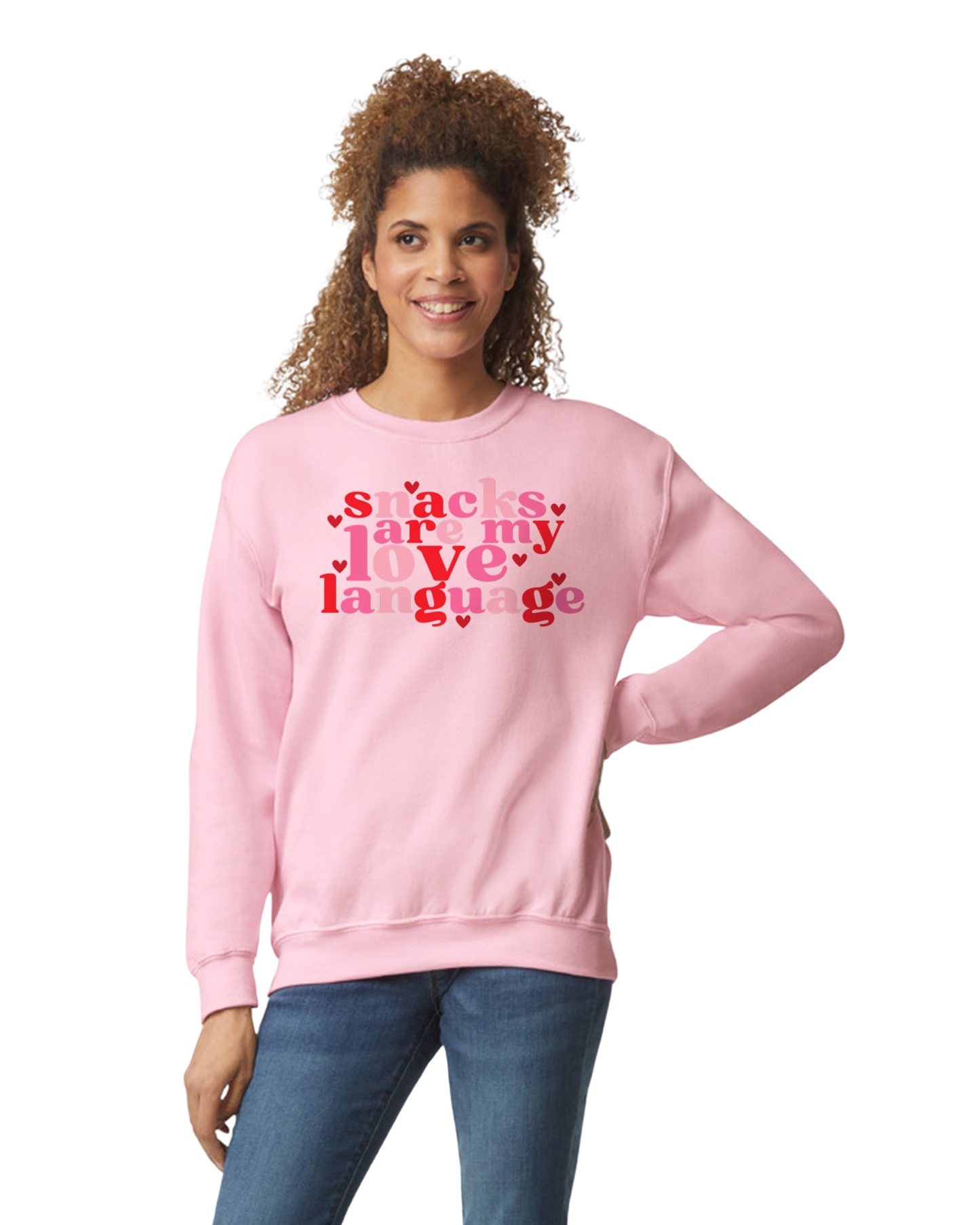 SNACKS ARE MY LOVE LANGUAGE SWEATSHIRT