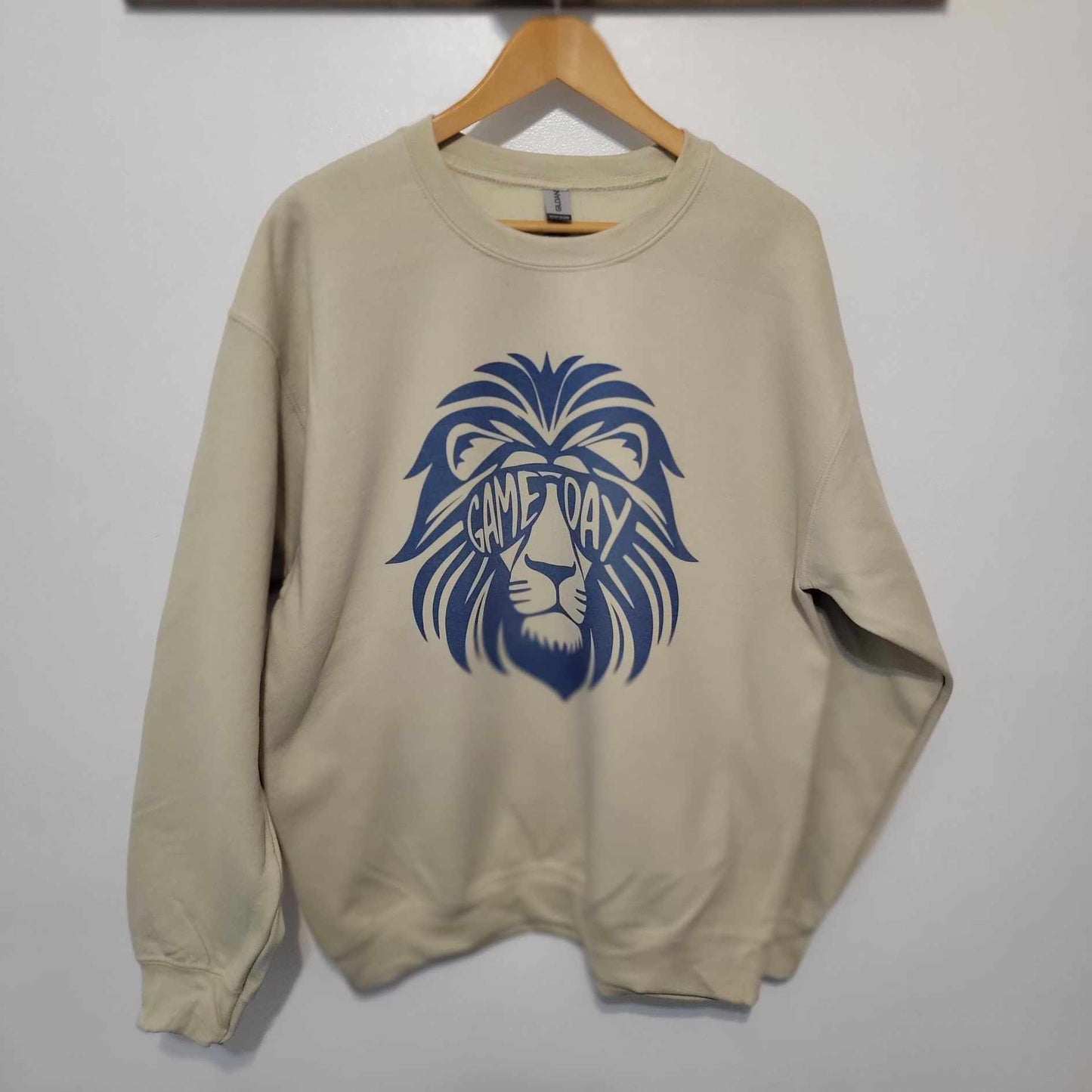 LIONS DISTRESSED FOOTBALL SWEATSHIRT