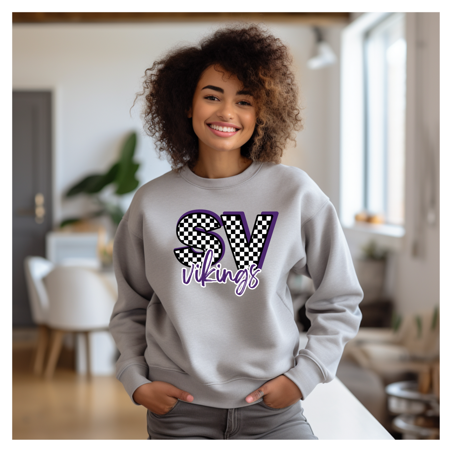 Swan Valley Checkered Sweatshirt