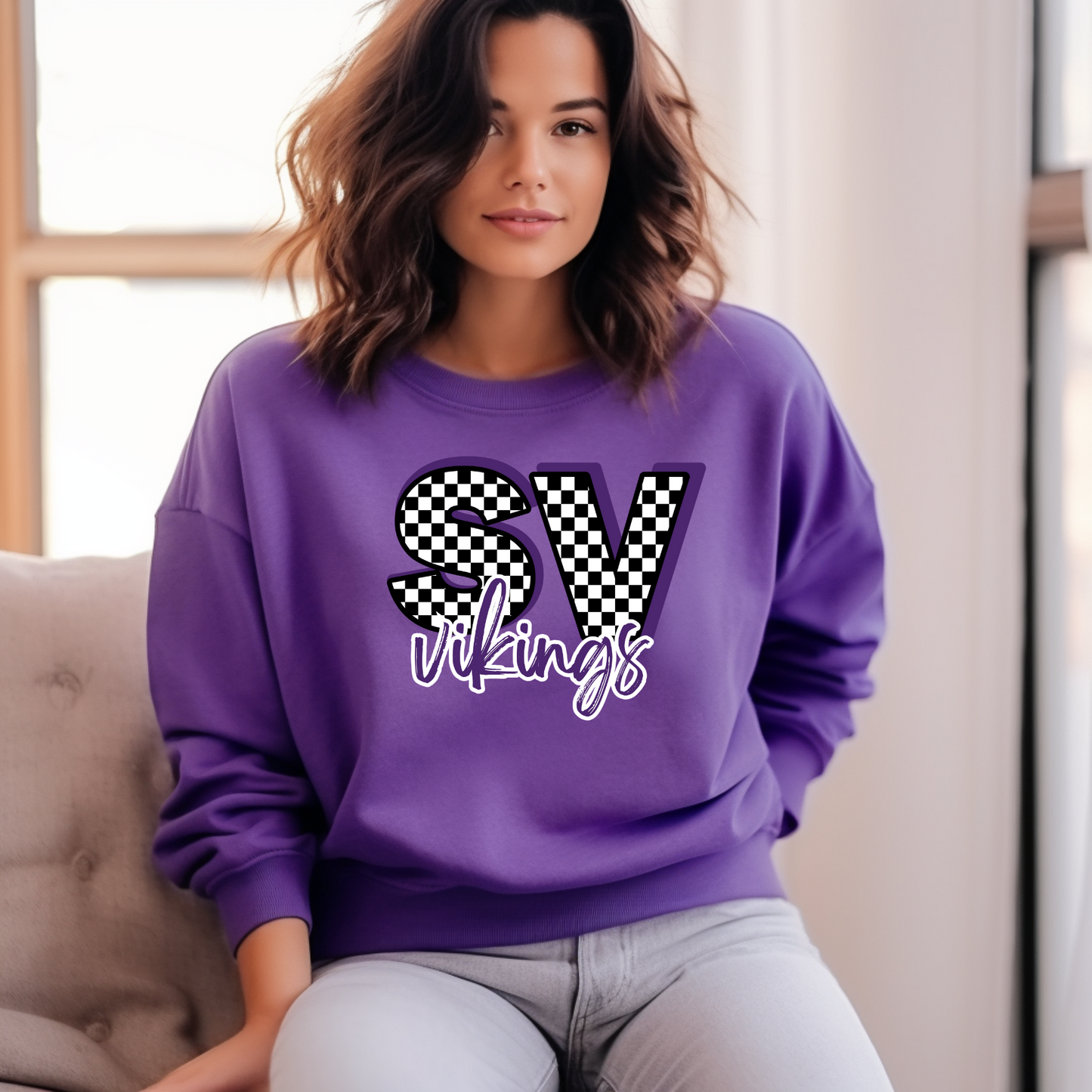 Swan Valley Checkered Sweatshirt