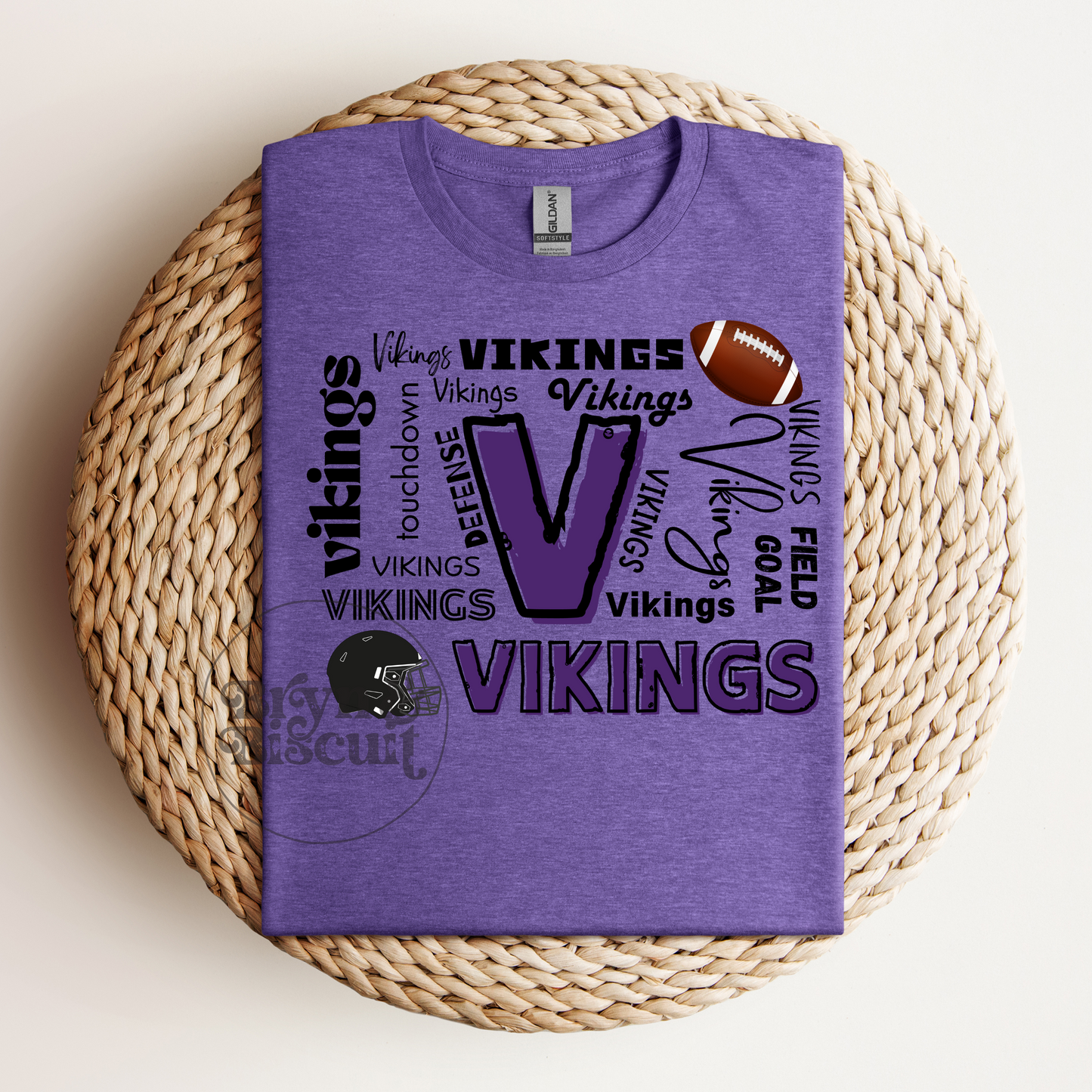 Swan Valley Vikings typography (FOOTBALL THEME IN BLACK)