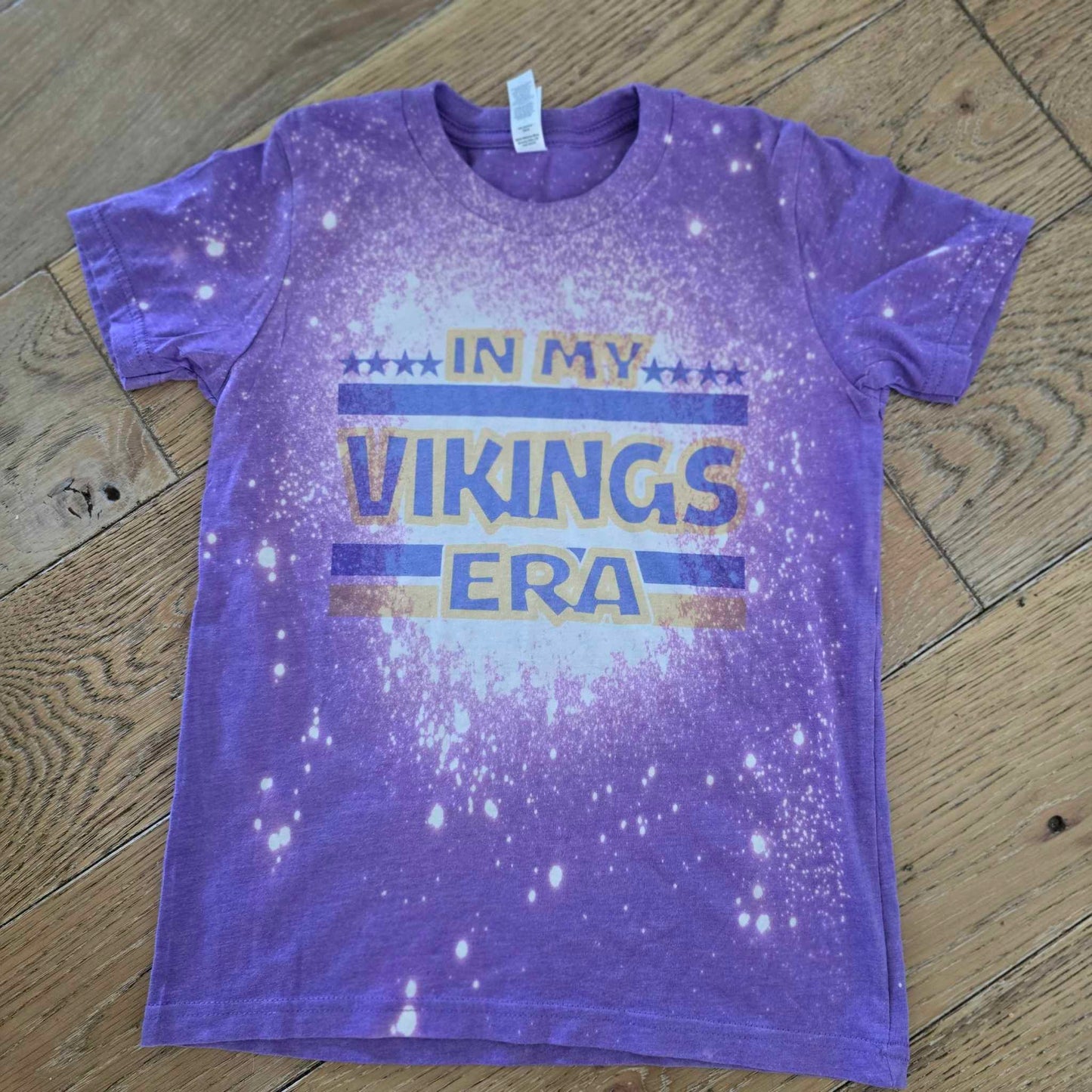 Custom bleached Vikings shirts