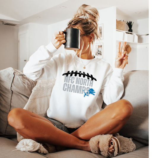 NFC NORTH CHAMPS LIONS FOOTBALL SWEATSHIRT