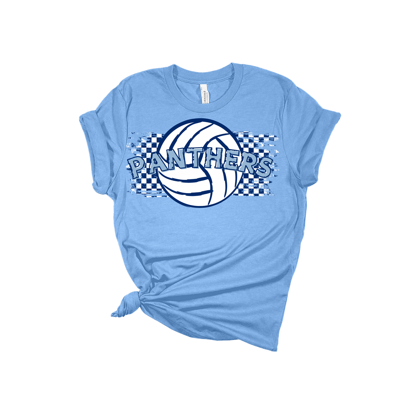 PEACE LUTHERAN PANTHERS CHECKERED VOLLEYBALL (CAN BE CUSTOMIZED FOR ANY SCHOOL)