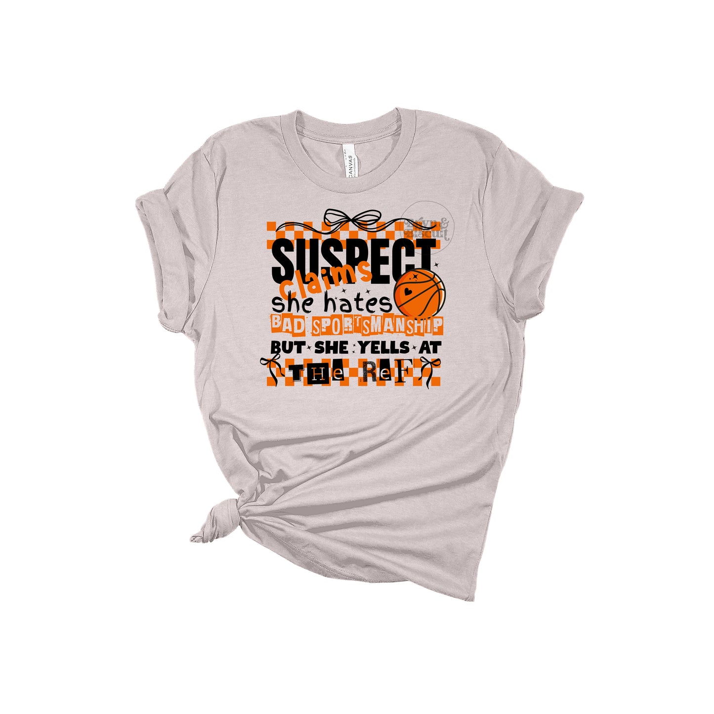 Suspect claims she hates bad sportsmanship but yells at the ref