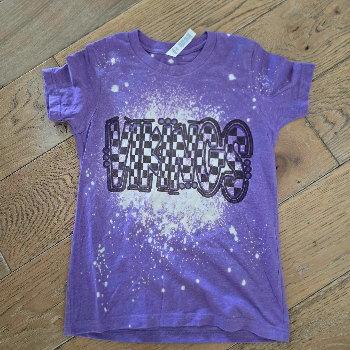 Custom bleached Vikings shirts