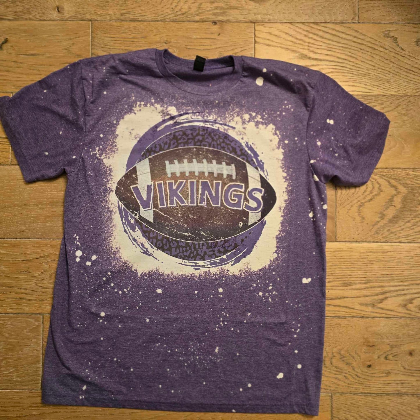 Custom bleached Vikings shirts