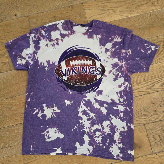 Custom bleached Vikings shirts