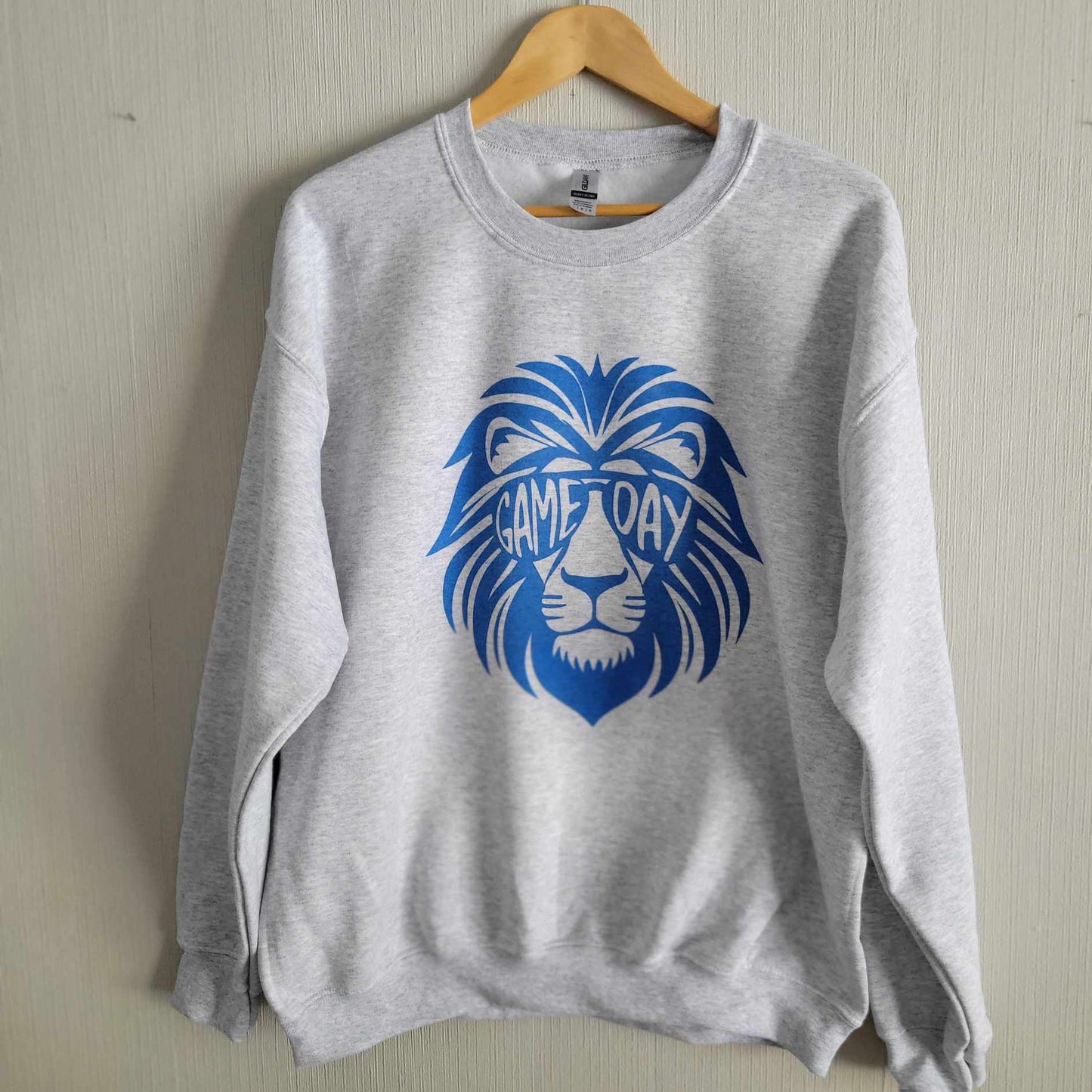 LIONS DISTRRSSED FOOTBALL SWEATSHIRT