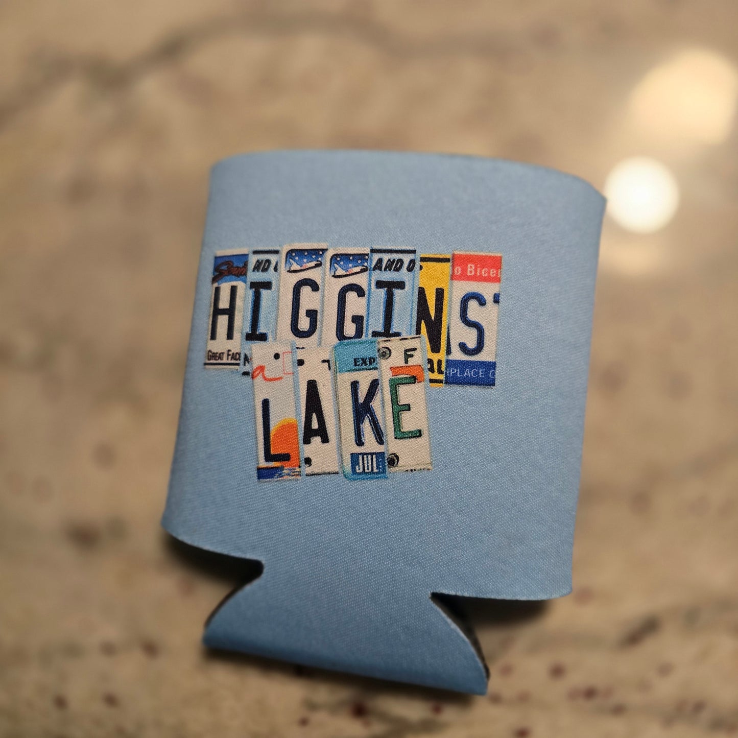 Higgins Lake beer Koozie