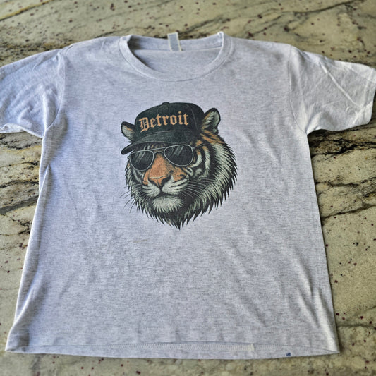 Tigers wearing shades and ball cap t-shirt