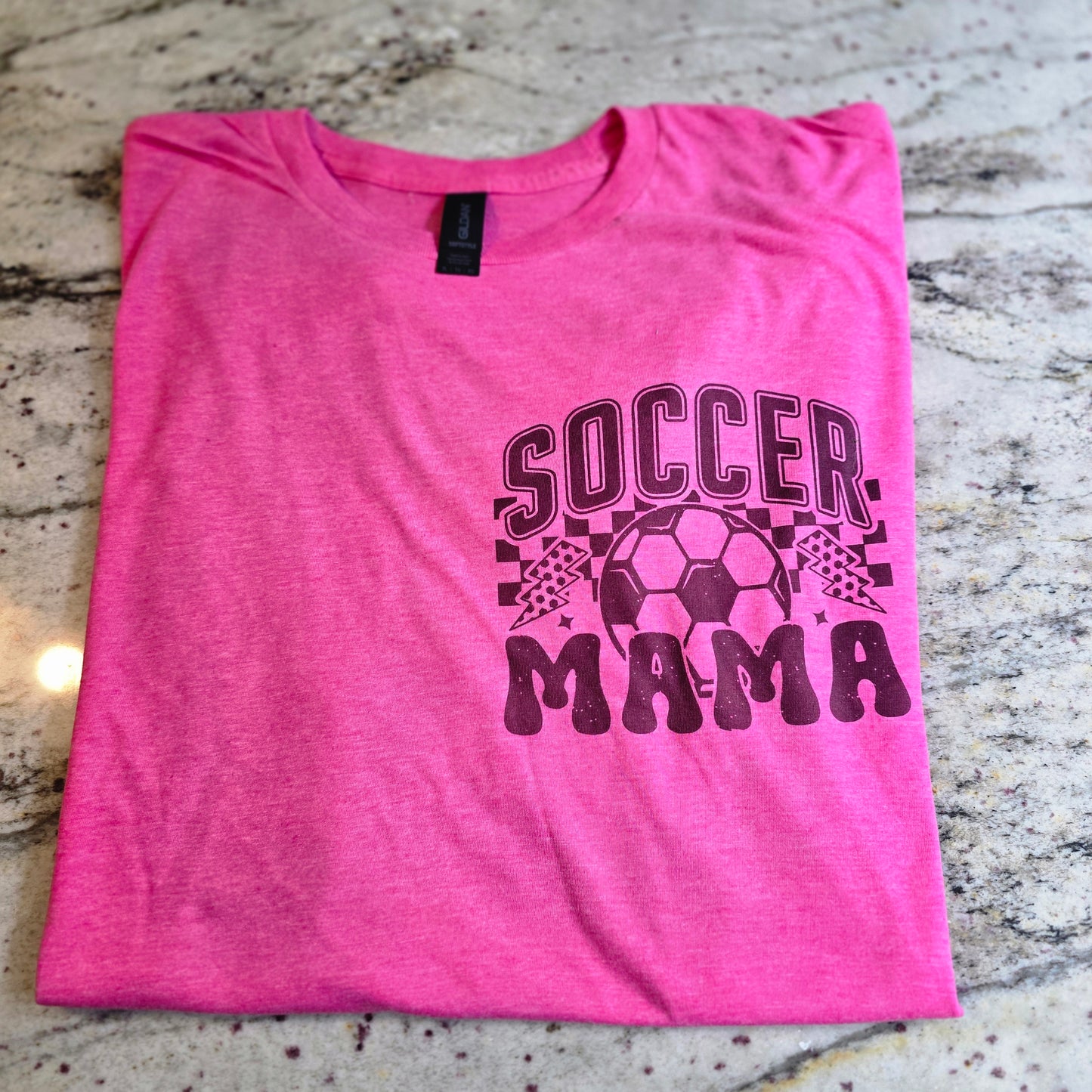 SOCCER MAMA PAPA MIMI GIGI GRANNY PAPA TSHIRT ADULT UNISEX (LEAVE DESIGN NOTES INFO IN NOTES AT CHECKOUT)