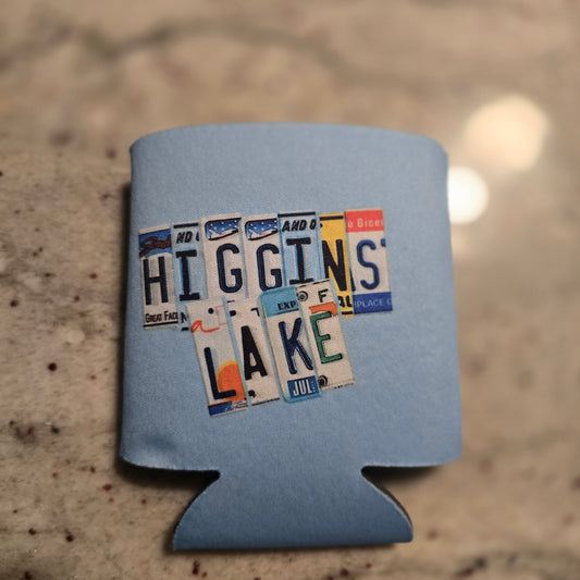 Higgins Lake beer Koozie