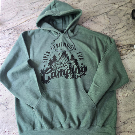 FIRE FRIENDS FUN CAMPING CREW SWEATSHIRT